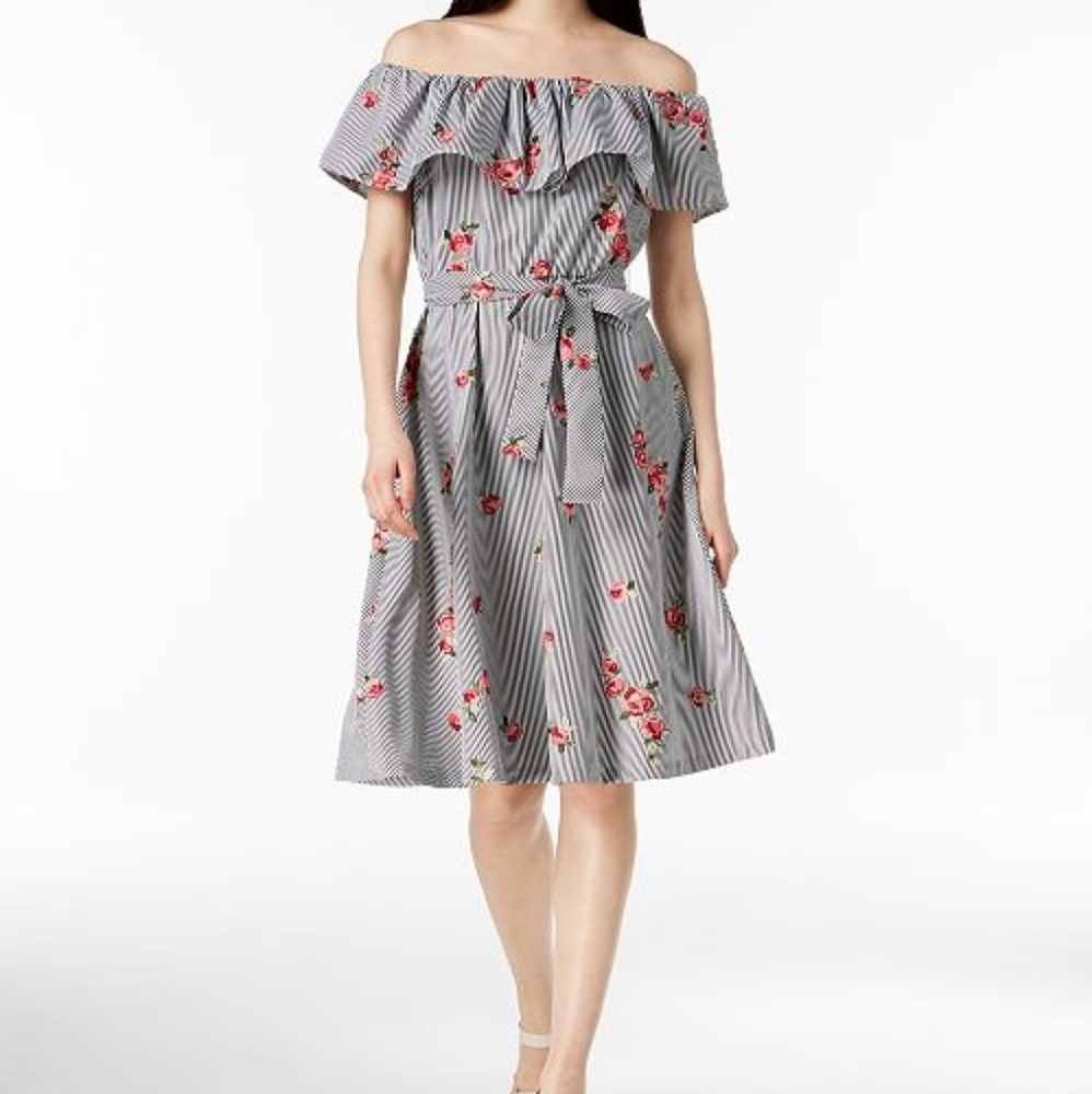 Calvin klein off shoulder dress.